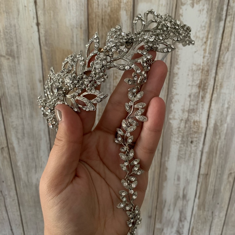 Matching Headband and Bracelet Bridal Set